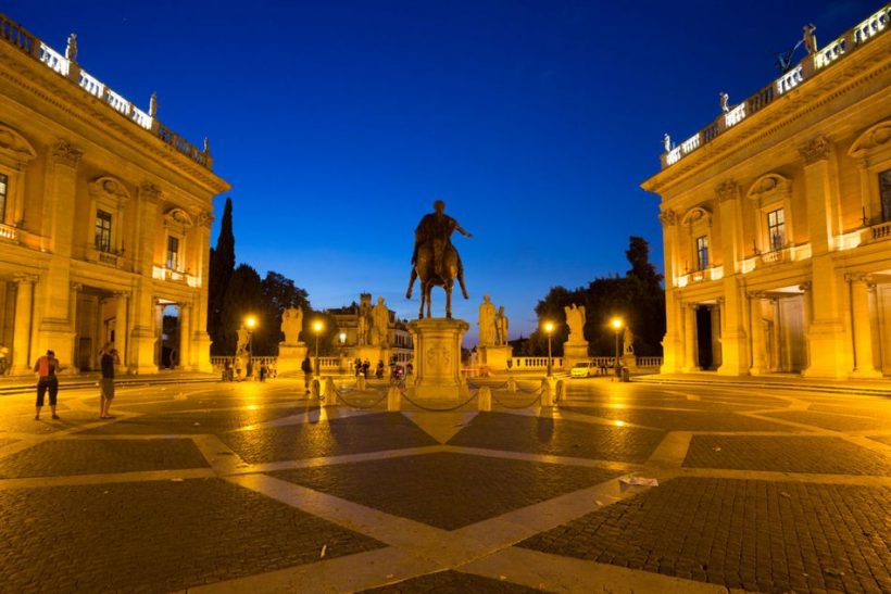 Capitoline muzea a Kapitol Hill v Římě