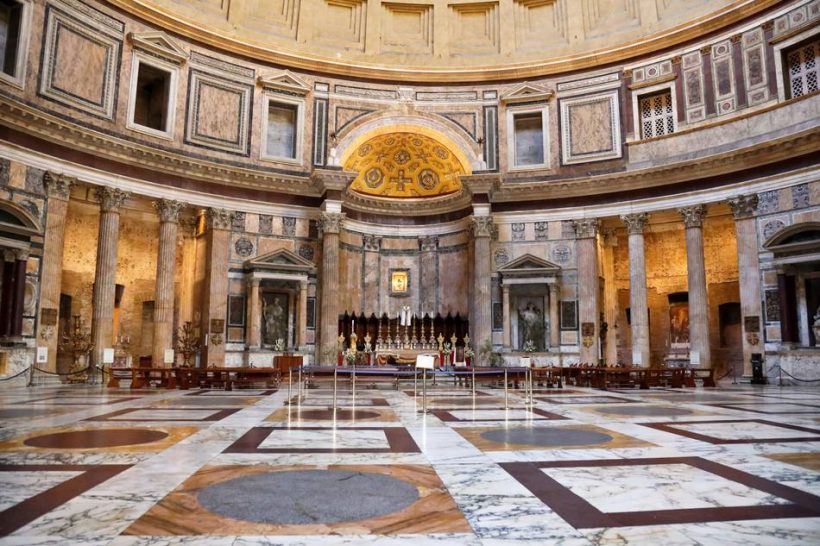 Il Pantheon a Roma, Italia